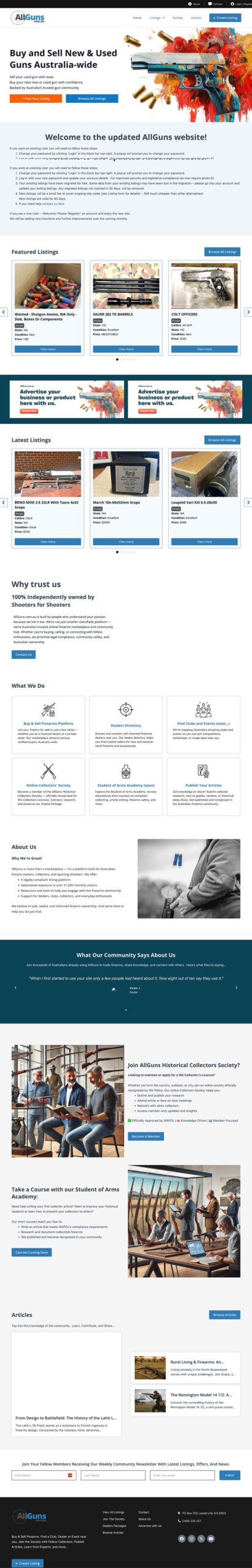 All Guns WordPress maintenance