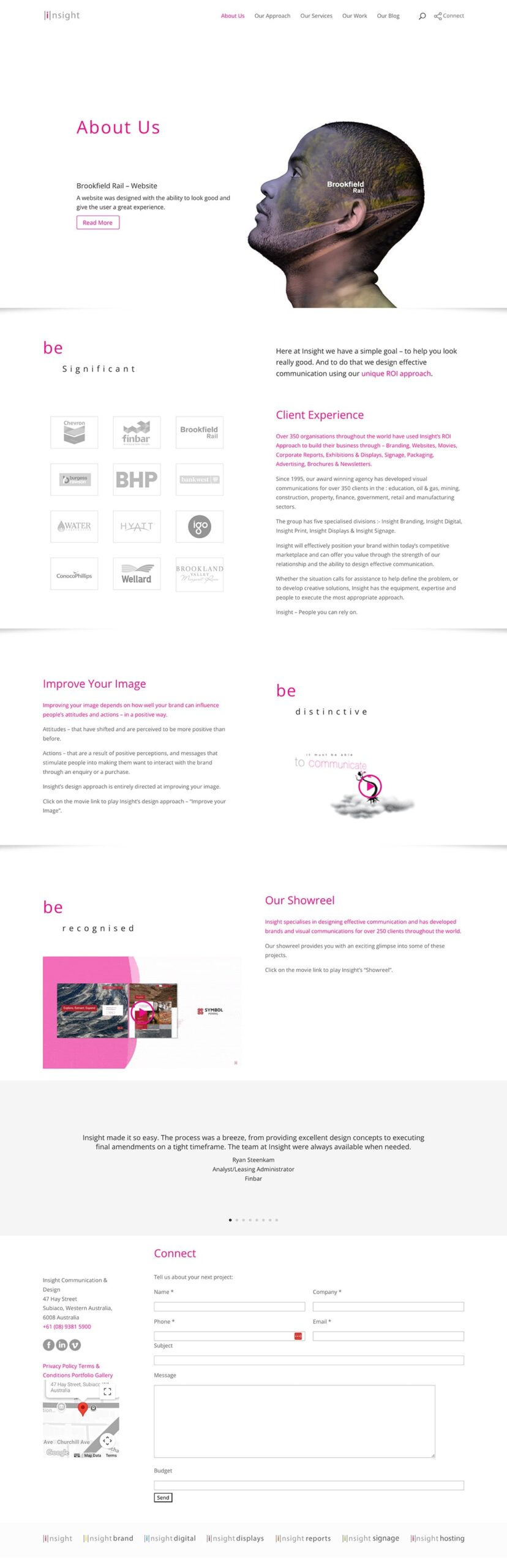 Insight Communication & Design website development