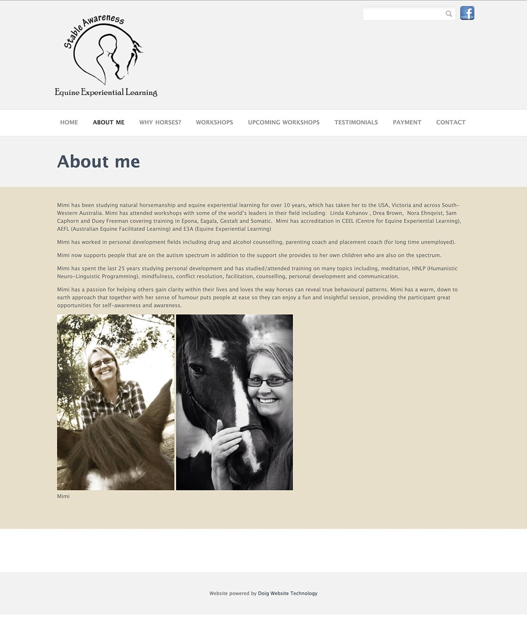 Stable Awareness holistic health care website development