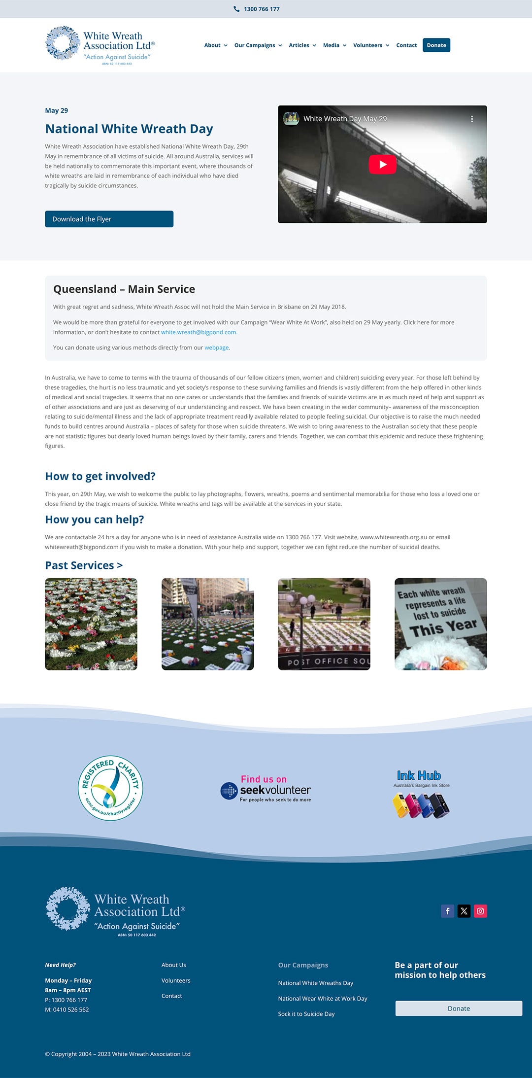 White Wreath NFP website development