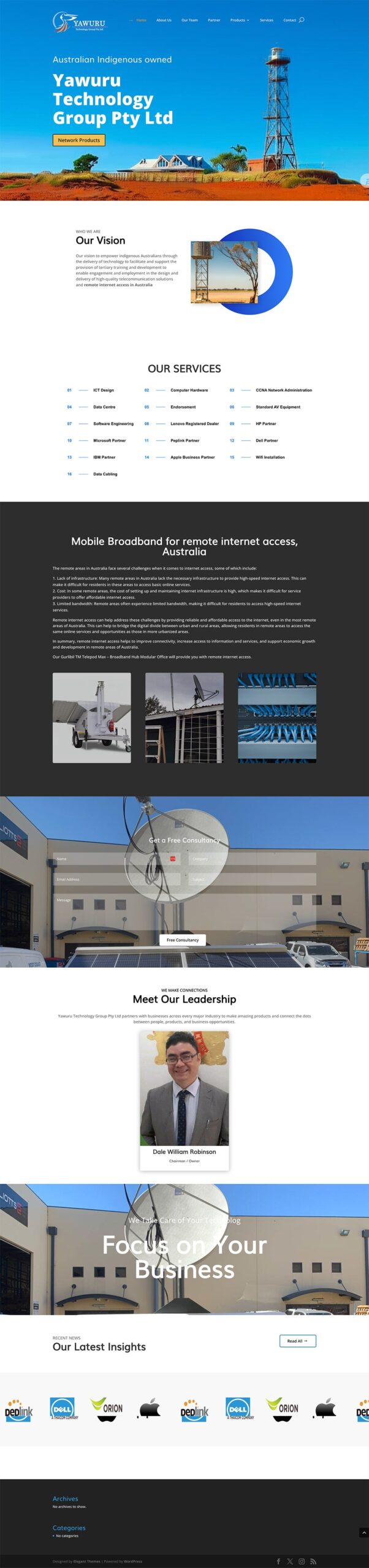 Yawuru IT Group website development