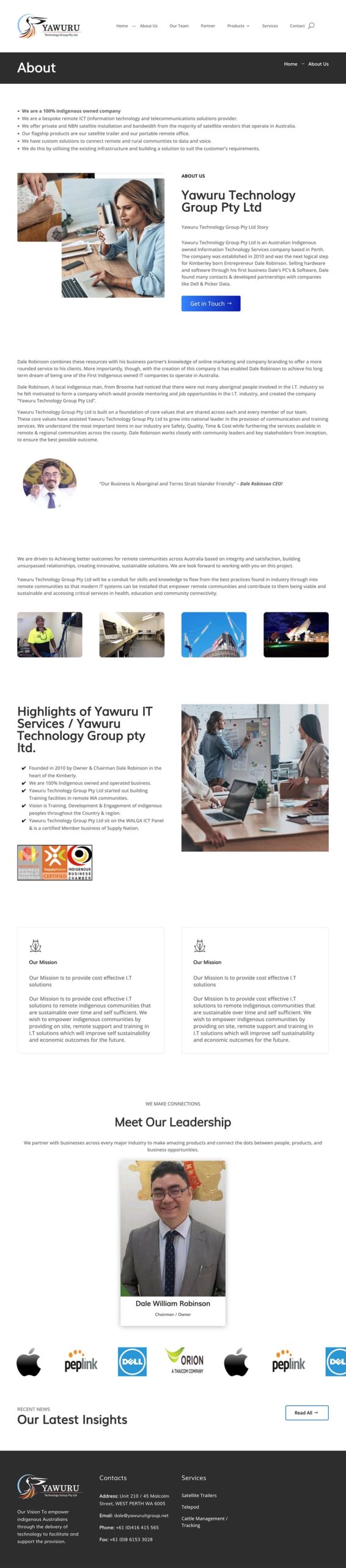 Yawuru IT Group website development